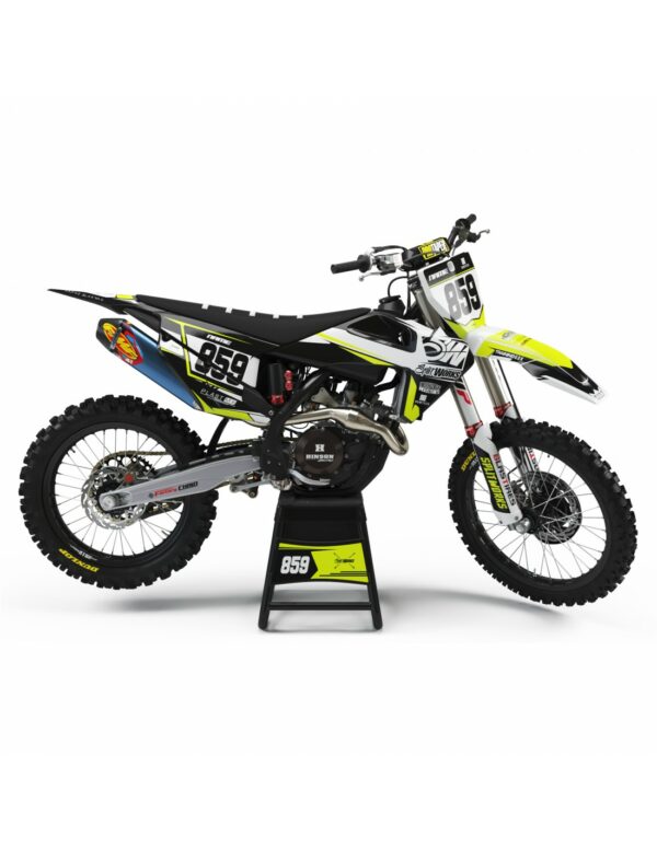 KIT DÉCO SEMI PERSONNALISÉ TC / FC NEON Kit déco motocross semi & 100% personnalisé