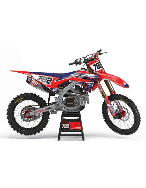 kit deco motocross semi personnalise honda splitworks motocross split works crf cr titan officiel usine