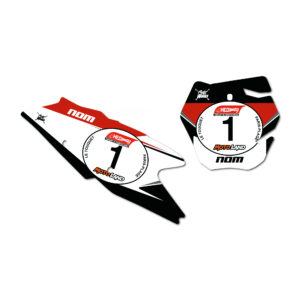 FONDS DE PLAQUES ENDUROPALE SEMI PERSONNALISÉ POUR HONDA Kit déco motocross semi & 100% personnalisé