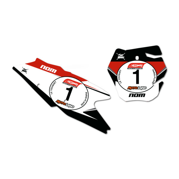 FONDS DE PLAQUES ENDUROPALE SEMI PERSONNALISÉ POUR MC / MC-F Kit déco motocross semi & 100% personnalisé