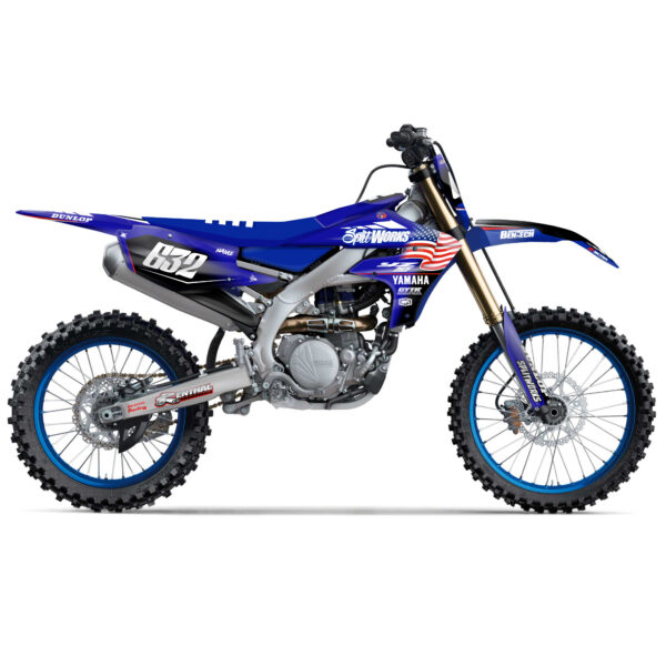 Kit déco motocross semi personnalisé usa pour Yamaha YZ / YZF