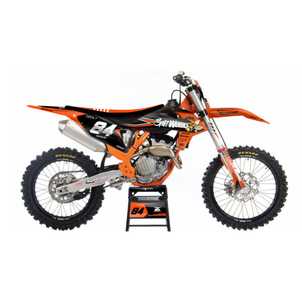 Kit deco semi personnalisé Split Works misari pour ktm