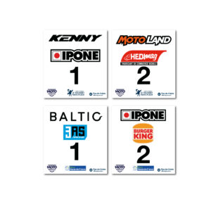 FONDS DE PLAQUES ENDUROPALE SEMI PERSONNALISÉ POUR HONDA Kit déco motocross semi & 100% personnalisé